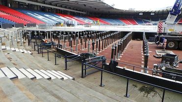 Temporary flooring for Hampden Park Stadium - Joseph Ash Galvanizing